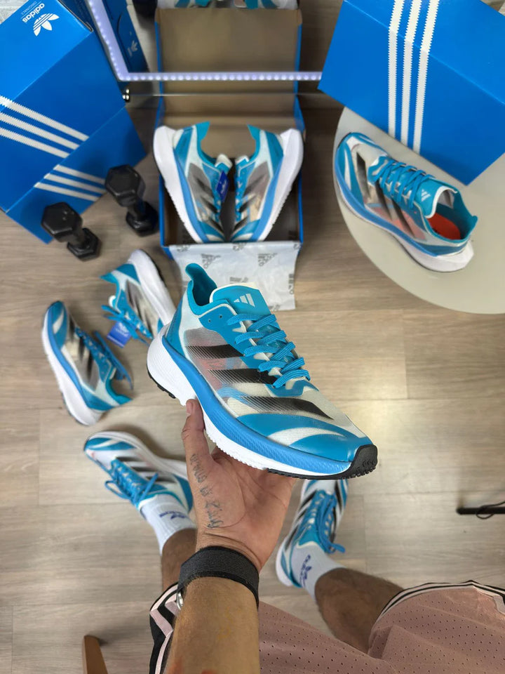 Adidas Adizero Adios 8 Branco Celeste