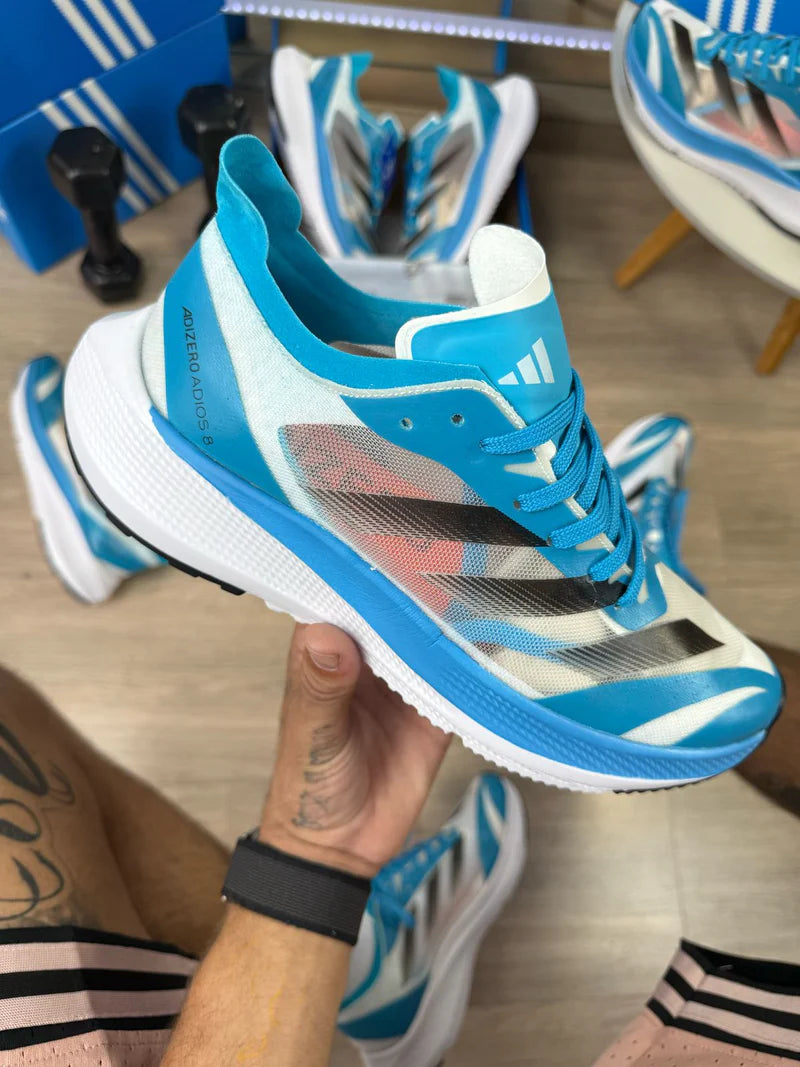 Adidas Adizero Adios 8 Branco Celeste